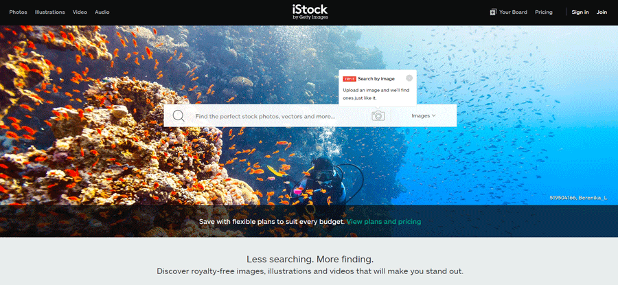 iStock website