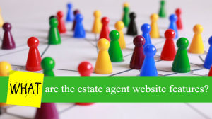 What are the estate agent website features?